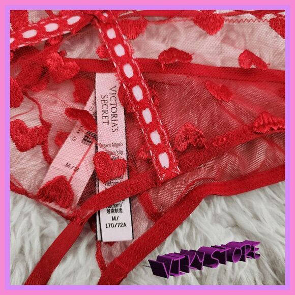 NWT {Victoria's Secret} Dream Angels Red Brazilian Tanga: Sultry Elegance in Med - Picture 7 of 7